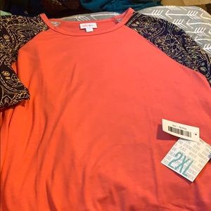 2x randy 3/4 sleeve stretchy